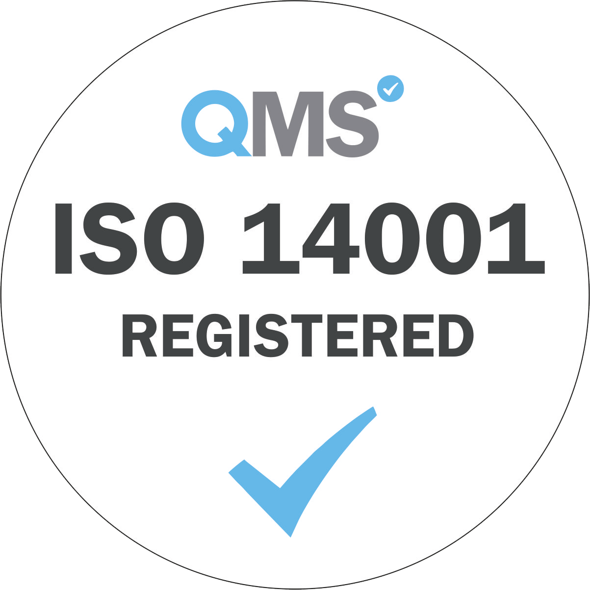 QMS ISO 14001 Registered Logo