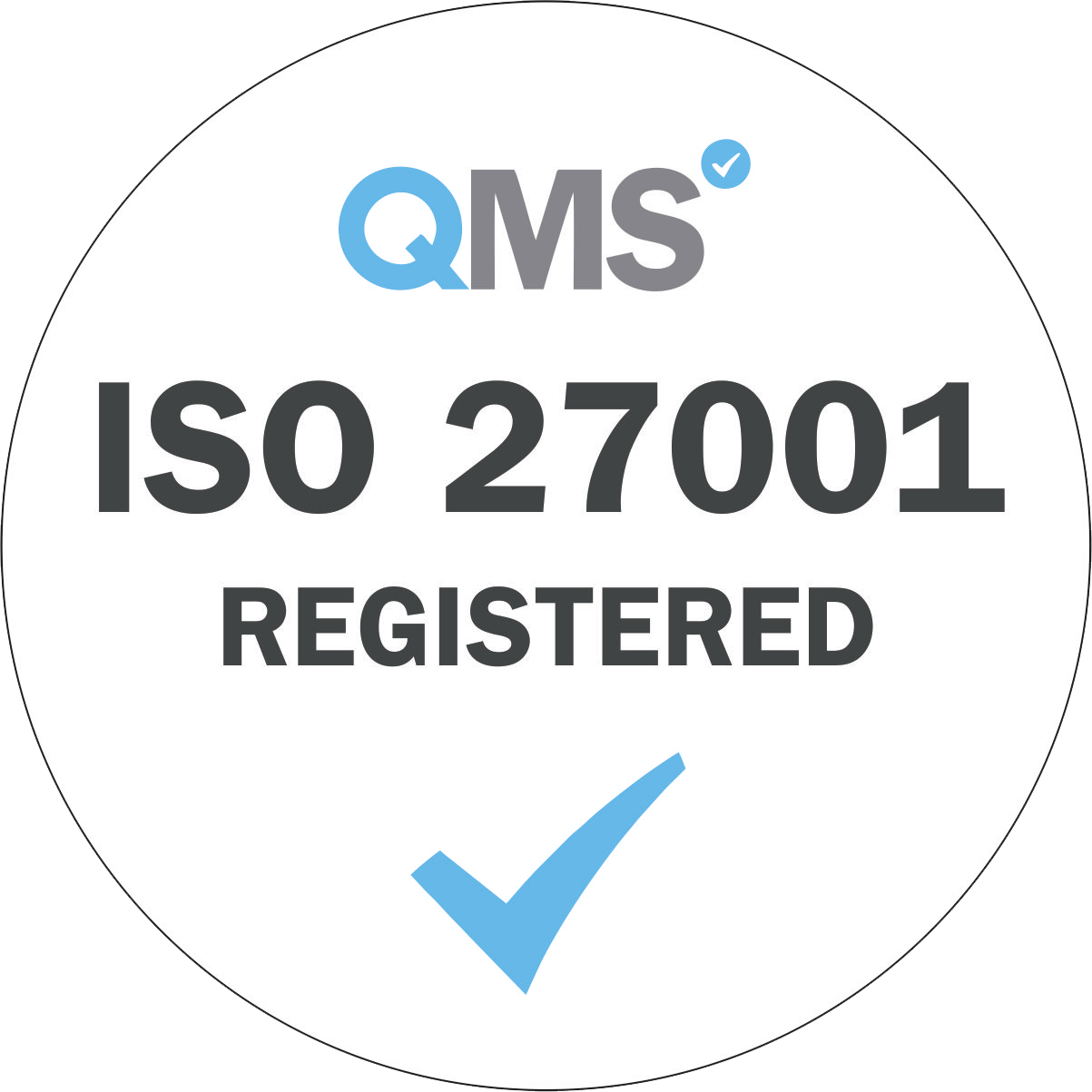 QMS ISO 27001 Registered Logo